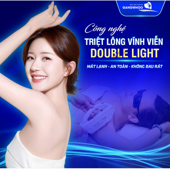 CÔNG NGHỆ TRIỆT LÔNG VĨNH VIỄN DOUBLE LIGHT MÁT LẠNH - AN TOÀN