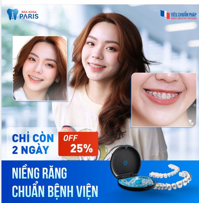 CHỈ CÒN 2 NGÀY NIỀNG RĂNG ƯU ĐÃI -25%
