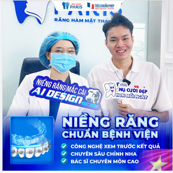 NIỀNG RĂNG CHUẨN BỆNH VIỆN - CÔNG NGHỆ TIÊU CHUẨN PHÁP
