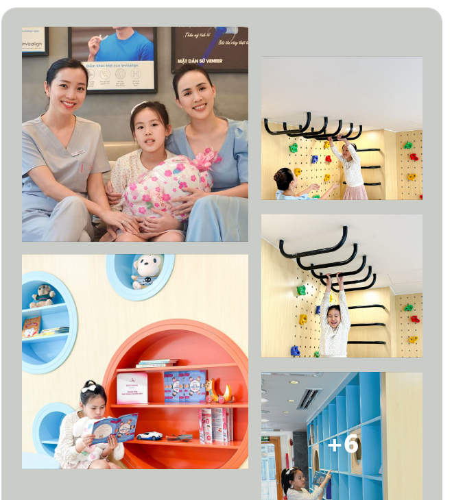 Em bé đi niềng răng cho nụ cười tỏa nắng