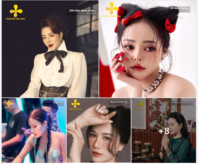 Hé lộ dàn mỹ nữ, mỹ nam nhà Như Hoa với dáng mũi sau nhiều năm thực hiện vẫn ĐẸP - TỰ NHIÊN - ỔN ĐỊNH.