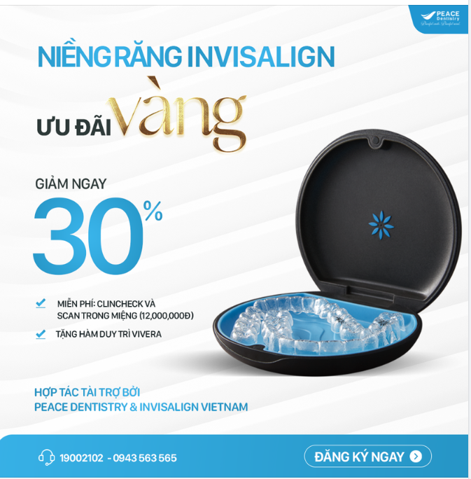 NIỀNG RĂNG INVISALIGN GIẢM NGAY 30%!