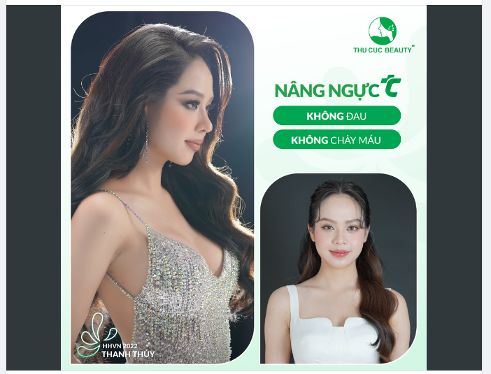 Thăng hạng nhan sắc cùng Hoa Hậu Thanh Thủy nhờ Nâng ngực TC