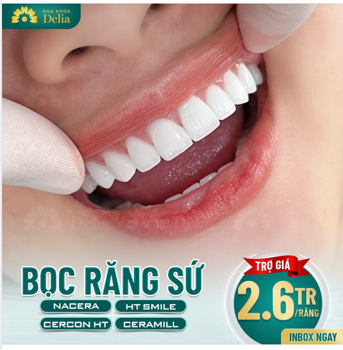 Răng sứ Nacera, HT Smile, Cercon HT, Ceramill - ĐỒNG GIÁ 2.6TR/R