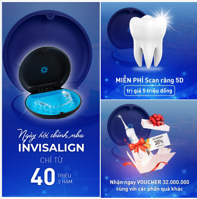 NGÀY HỘI CHỈNH NHA INVISALIGN - CHỈ TỪ 40 TRIỆU/2 HÀM