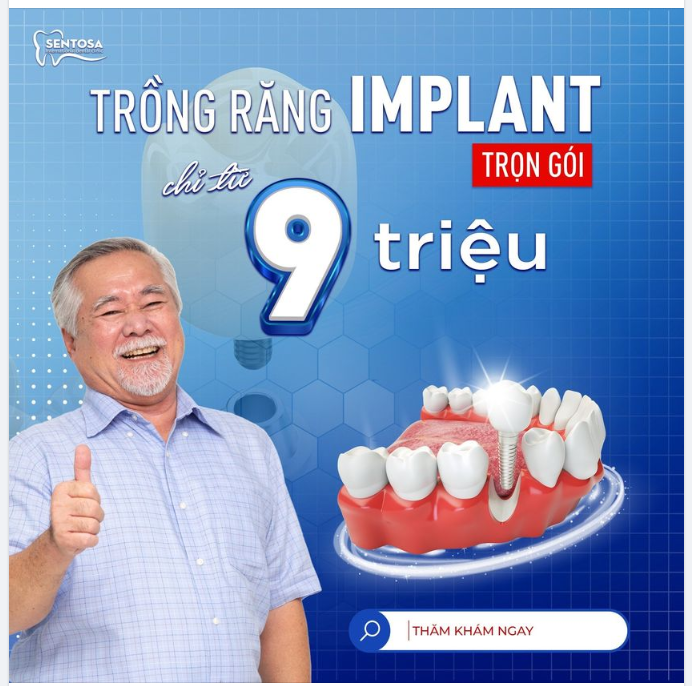 CHỈ TỪ 9TR/TRỤ IMPLANT CHÍNH HÃNG - BẢO HÀNH TRỌN ĐỜI