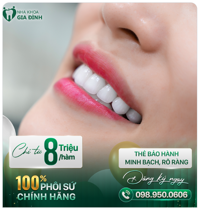 CHỈ TỪ 8TR/HÀM RĂNG TOÀN SỨ CHÍNH HÃNG CHẮC KHỎE - BỀN ĐẸP - THOẢI MÁI ĂN NHAI
