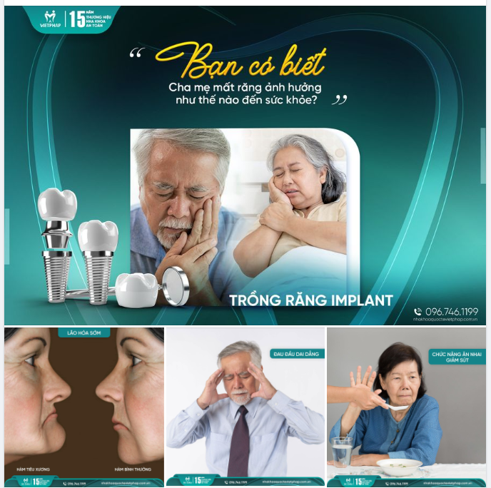 Bạn có biết, Cha mẹ mất răng ảnh hưởng như thế nào đến sức khỏe?