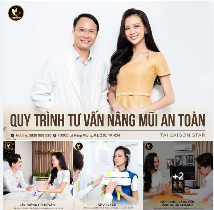 QUY TRÌNH TƯ VẤN NÂNG MŨI AN TOÀN TẠI SAIGON STAR