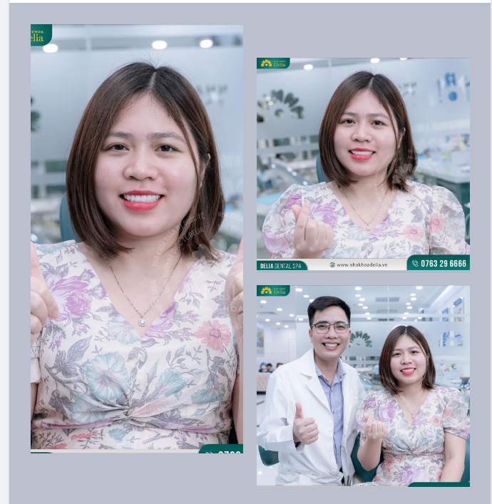 Nụ cười tươi xinh rạng rỡ của khách hàng là niềm vui lớn nhất của Delia.
