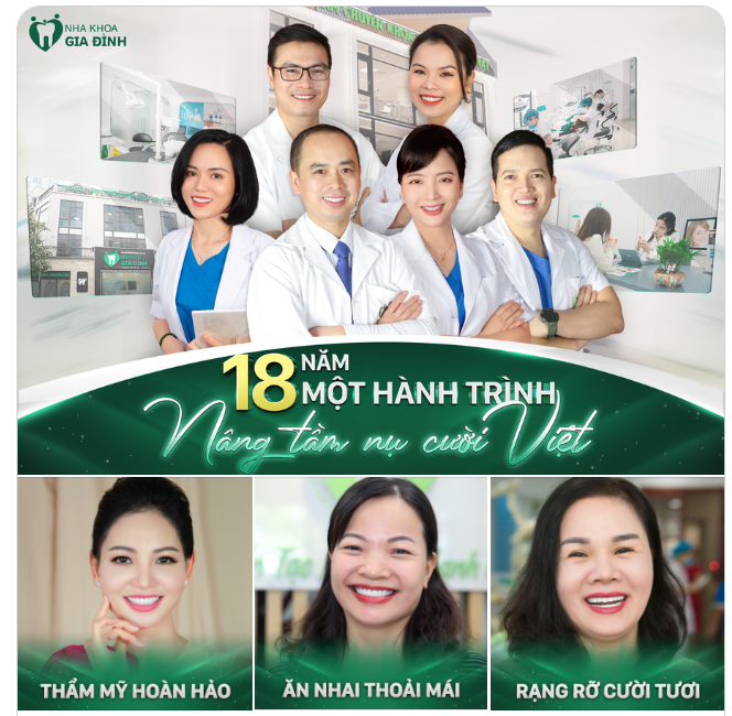 NHA KHOA GIA ĐÌNH 18 NĂM MỘT HÀNH TRÌNH NÂNG TẦM NỤ CƯỜI VIỆT