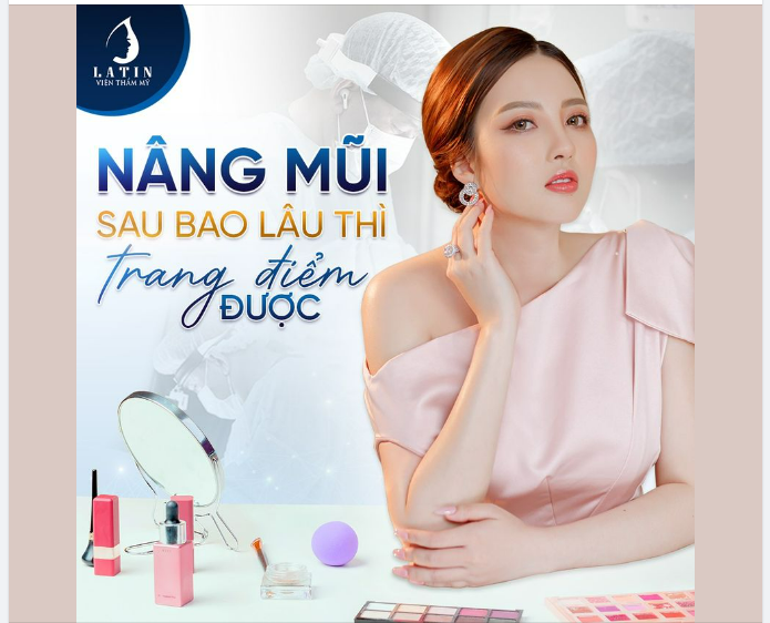 NÂNG MŨI XONG khi nào được TRANG ĐIỂM