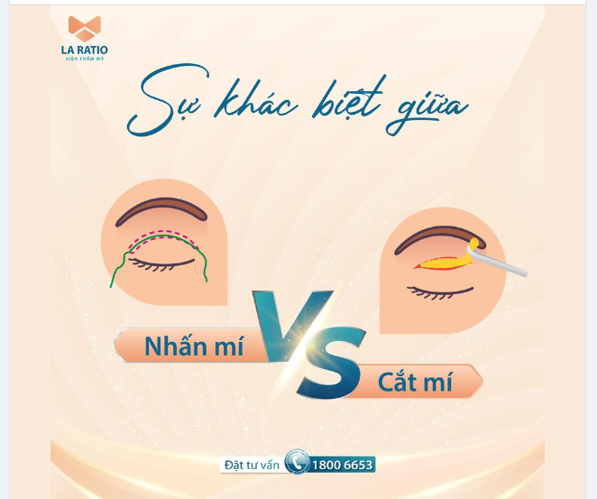 Sự khác biệt giữa NHẤN MÍ VÀ CẮT MÍ