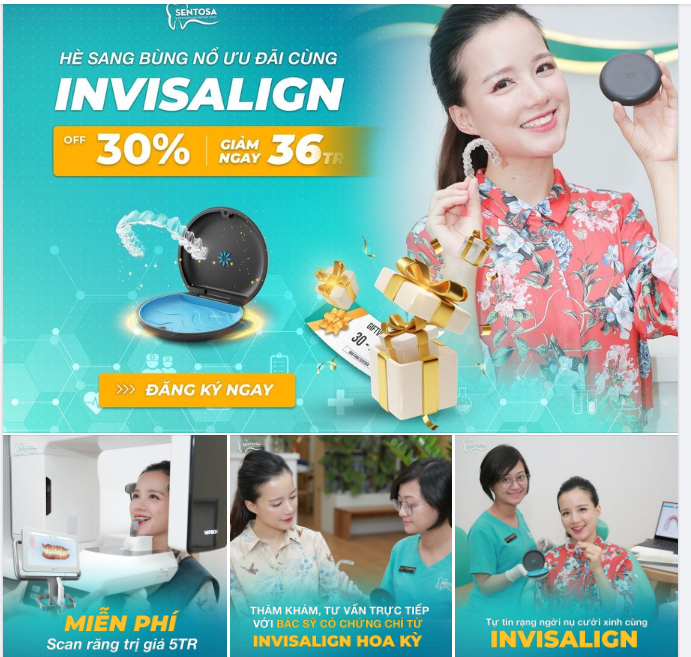 HÈ SANG BÙNG NỔ ƯU ĐÃI VỚI INVISALIGN-KHAY NIỀNG RĂNG TRONG SUỐT