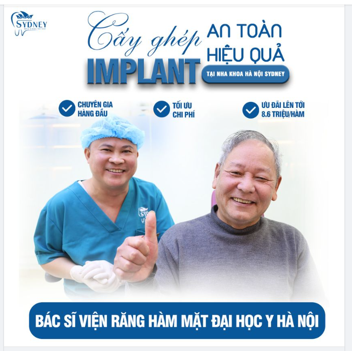NỤ CƯỜI HẠNH PHÚC VỚI CÔNG NGHỆ TRỒNG RĂNG IMPLANT