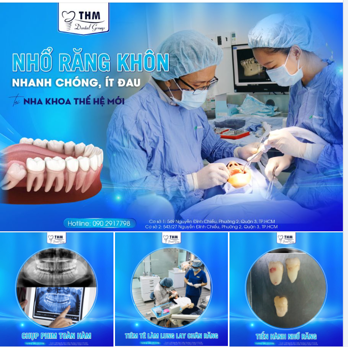 NHỔ RĂNG KHÔN NHANH CHÓNG & ÍT ĐAU TẠI NHA KHOA THẾ HỆ MỚI