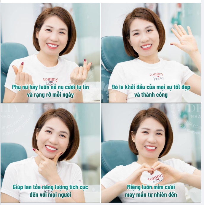 Phụ nữ đẹp nhất là khi luôn rạng rỡ trên môi nụ cười