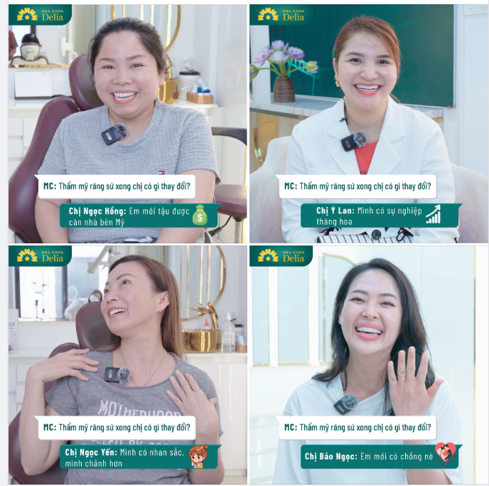 Phong thủy của khách hàng Delia thay đổi ra sao sau khi thẩm mỹ răng sứ