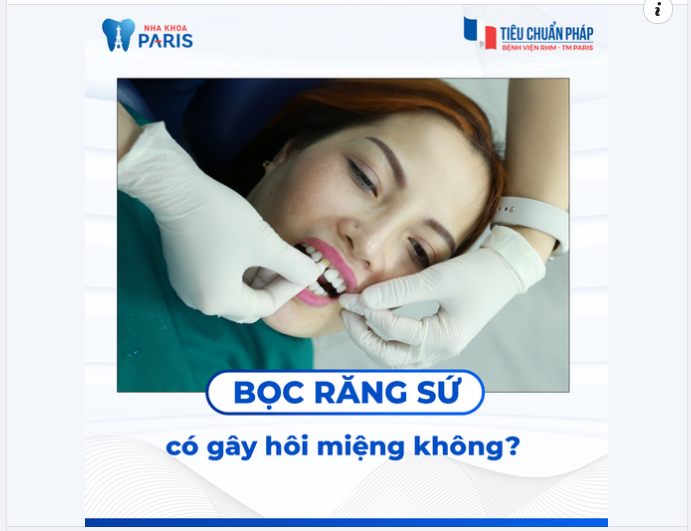 BỌC RĂNG SỨ CÓ GÂY HÔI MIỆNG KHÔNG?
