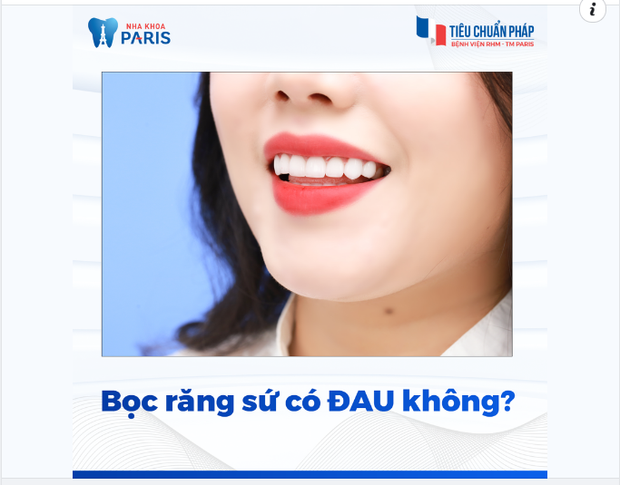 BỌC RĂNG SỨ CÓ ĐAU KHÔNG?