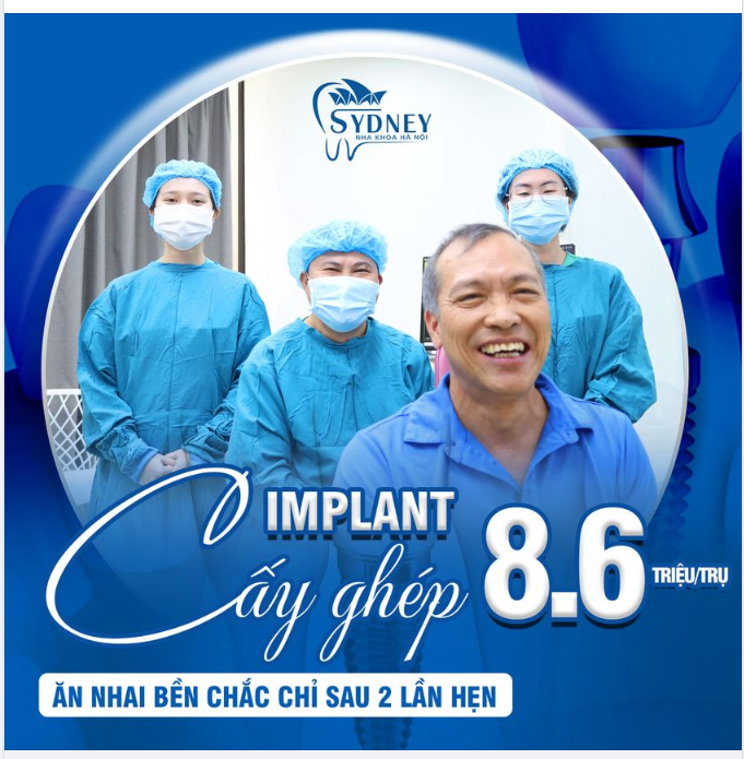 Ưu đãi cấy ghép implant Hàn Quốc chỉ 8,6 triệu/trụ