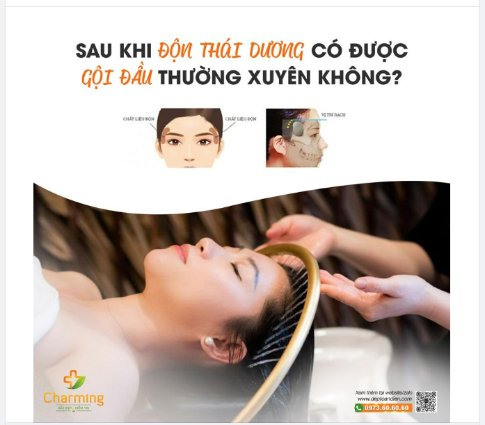 SAU KHI ĐỘN THÁI DƯƠNG CÓ ĐƯỢC GỘI ĐẦU THƯỜNG XUYÊN KHÔNG?