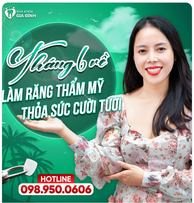 THÁNG 6 VỀ: LÀM RĂNG THẨM MỸ - THỎA SỨC CƯỜI TƯƠI