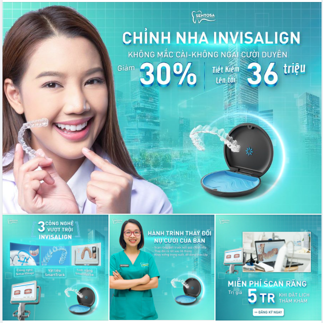 INVISALIGN: KHÔNG MẮC CÀI-KHÔNG NGẠI CƯỜI DUYÊN