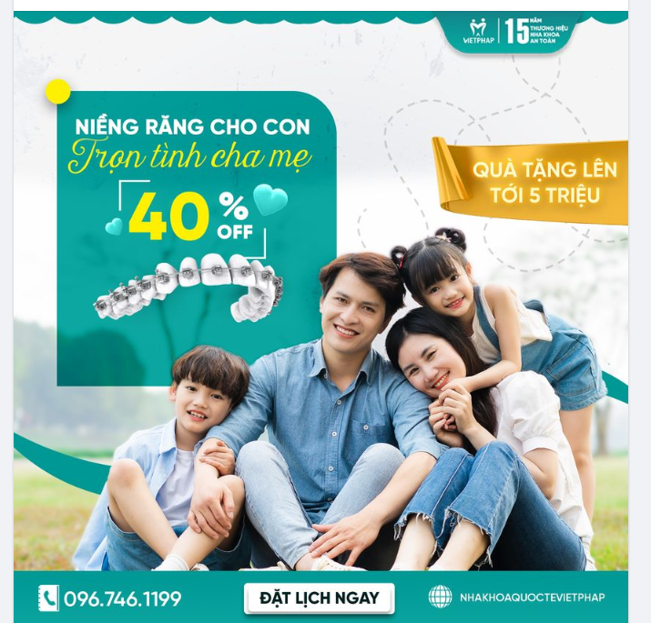 Niềng răng cho con - trọn tình cha mẹ