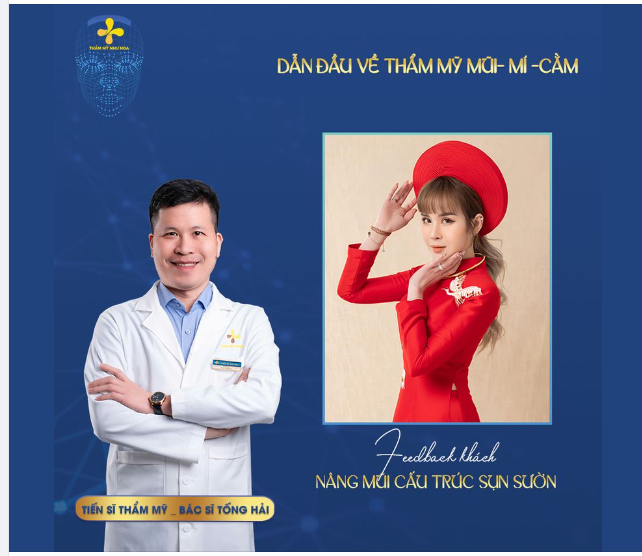 KH Giang Nguyễn đã tìm hiểu rất kỹ, xem xét dáng mũi mà Tiến sĩ Tống Hải đã thực hiện nâng cho các bạn của mình.
