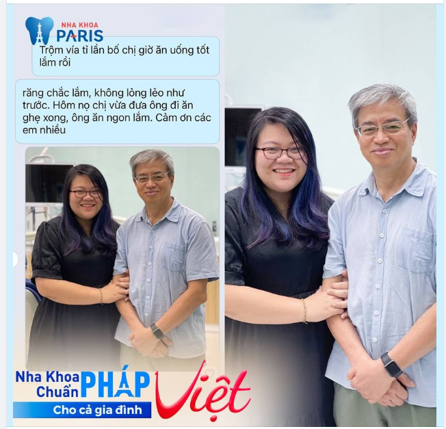 FEEDBACK KHÁCH HÀNG TRỒNG RĂNG CHO BỐ MẸ