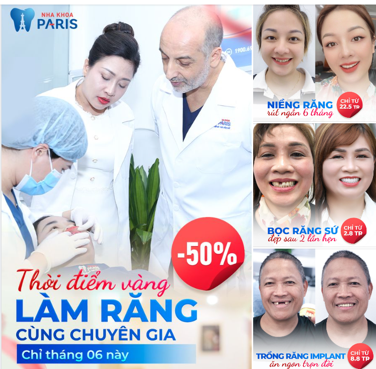 LÀM RĂNG CHẮC - KHỎE - ĐẸP CHO GIA ĐÌNH CÙNG CHUYÊN GIA 30 NĂM KINH NGHIỆM