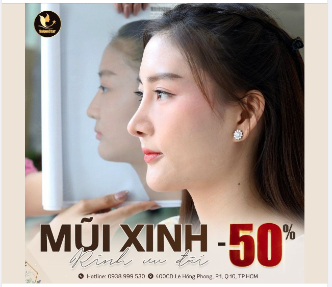 Chị em biết gì chưa. Tháng 7 này, Bác sĩ Hoạt giảm 50% chi phí nâng mũi đấy ạ. Riêng học sinh, sinh viên Bác sĩ Hoạt giảm ngay 60%! Nhanh tay đăng ký nhận ưu đãi này nhé!