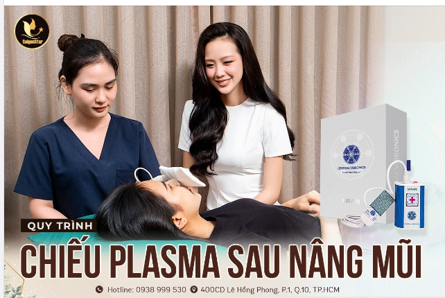 QUY TRÌNH CHIẾU PLASMA SAU NÂNG MŨI