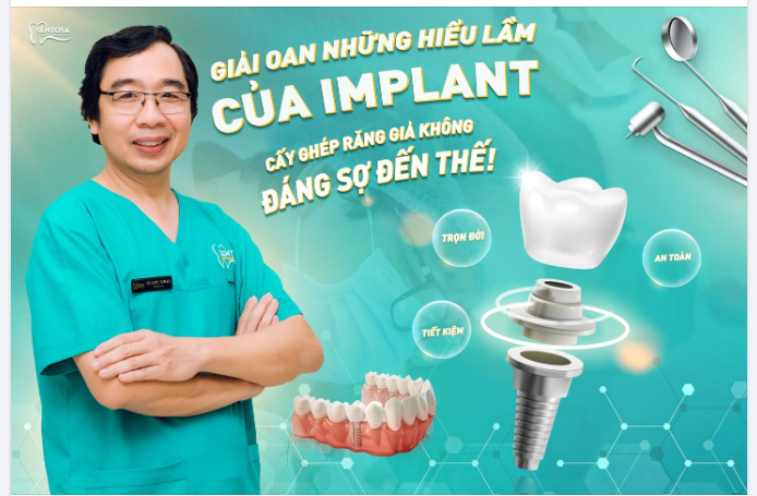 GIẢI OAN NHỮNG HIỂU LẦM CỦA IMPLANT- CẤY GHÉP IMPLANT KHÔNG ĐÁNG SỢ ĐẾN THẾ!