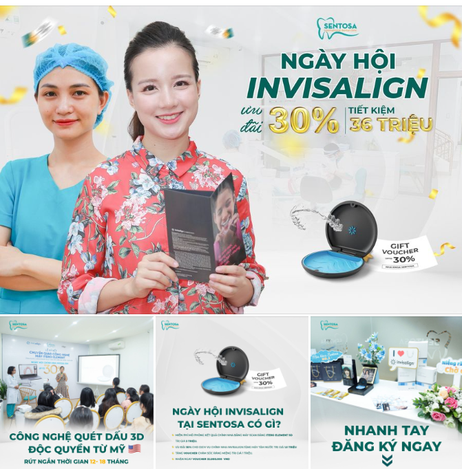 NGÀY HỘI INVISALIGN: NIỀNG RĂNG TRONG SUỐT, CÔNG NGHỆ THÔNG MINH, LINH HOẠT TIỆN LỢI