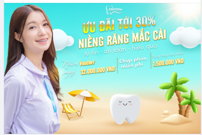 ƯU ĐÃI TỚI 30% NIỀNG RĂNG MẮC CÀI: TỰ TIN - AN TOÀN - HIỆU QUẢ