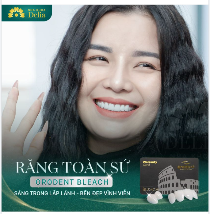 Răng toàn sứ Orodent Bleach