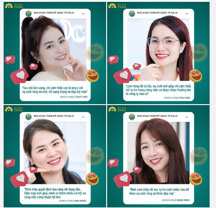 Cùng Delia lan toả câu chuyện về sự thay đổi kỳ diệu đến từ nụ cười của những khách hàng vừa xinh đẹp lại vừa rạng rỡ này nhé!