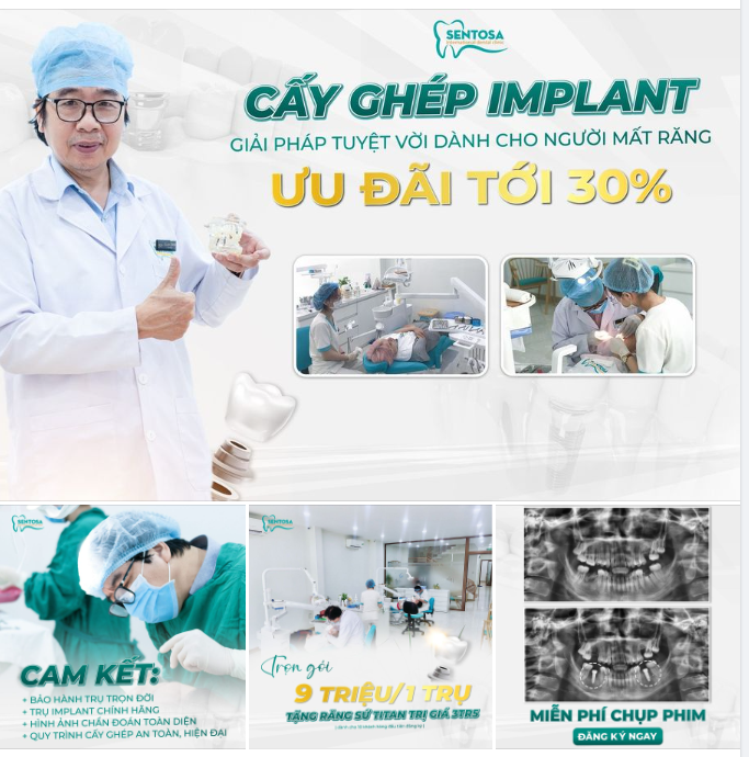 CẤY GHÉP IMPLANT - GIẢI PHÁP TUYỆT VỜI DÀNH CHO NGƯỜI MẤT RĂNG