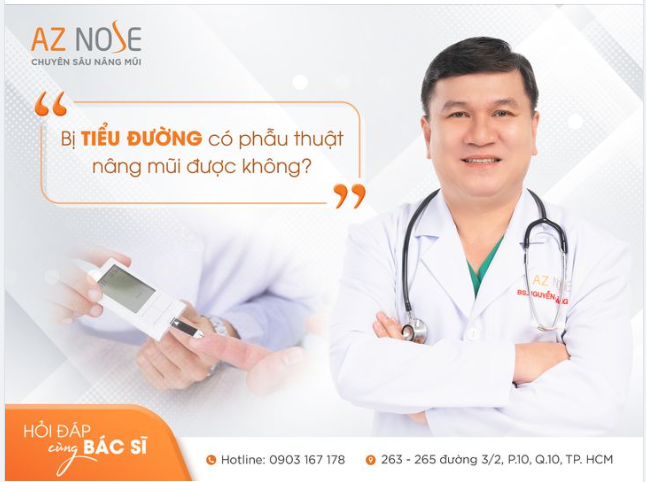 Bị tiểu đ.ường có phẫu thuật nâng mũi được không?