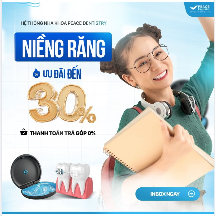 BẮT TREND NIỀNG RĂNG - TỰ TIN ĐÓN HÈ VỚI ƯU ĐÃI NIỀNG RĂNG HẤP DẪN TẠI PEACE DENTISTRY