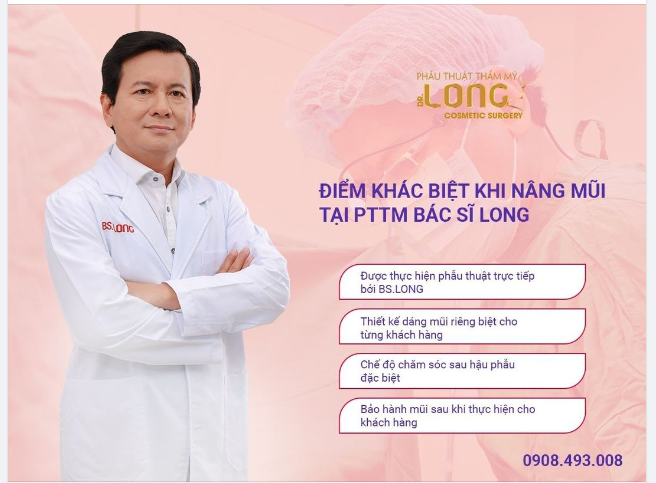 4 ĐIỂM KHÁC BIỆT KHI THỰC HIỆN NÂNG MŨI TẠI PTTM BÁC SĨ LONG