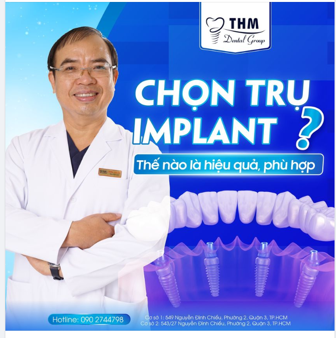 LỰA CHỌN TRỤ IMPLANT NHƯ THẾ NÀO PHÙ HỢP – HIỆU QUẢ