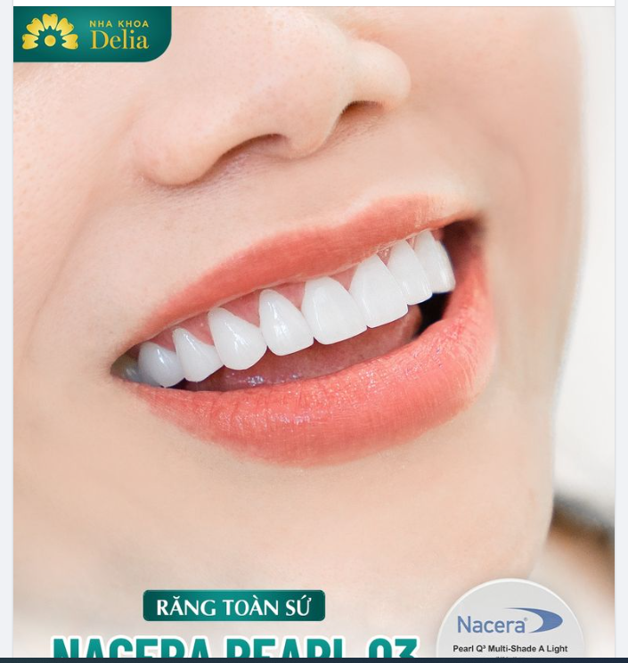 Răng toàn sứ Nacera Peal Q3 xuất xứ từ Đức, là dòng răng toàn sứ cao cấp được rất nhiều khách hàng Delia ưa chuộng bởi những ưu điểm nổi bật