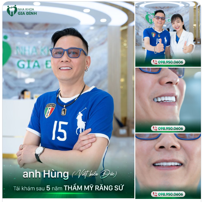 VIỆT KIỀU ĐỨC PHONG ĐỘ. RẠNG NGỜI TÁI KHÁM SAU 5 NĂM THẨM MỸ RĂNG SỨ