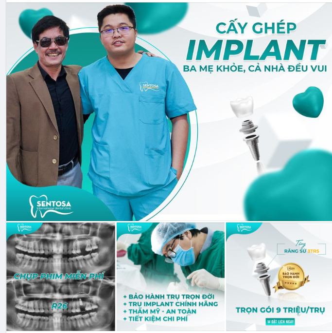 CẤY GHÉP IMPLANT BA MẸ KHỎE, CẢ NHÀ ĐỀU VUI