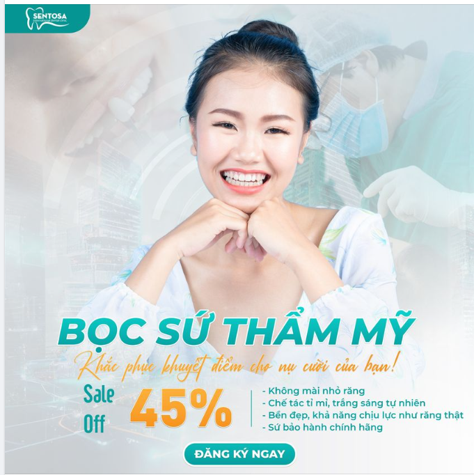 Bọc sứ thẩm mỹ - Khắc phục tình trạng răng thưa, không đều, ố vàng