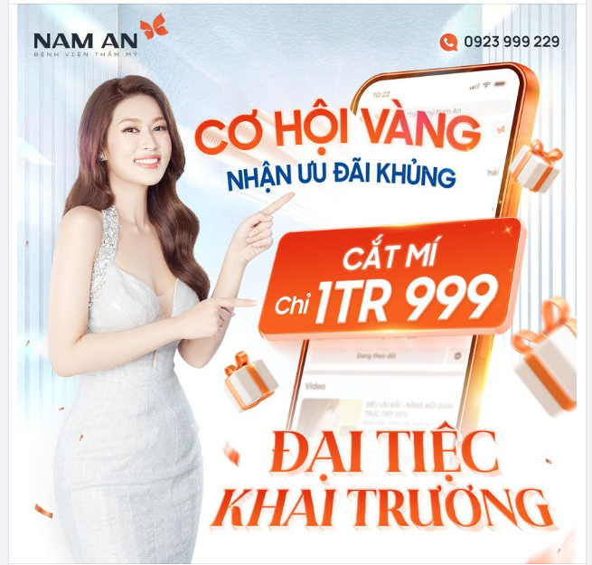 ĐẠI TIỆC KHAI TRƯƠNG CẮT MÍ CHỈ 1 TRIỆU 999