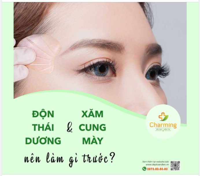 PHÂN VÂN GIỮA ĐỘN THÁI DƯƠNG VÀ XĂM CHÂN MÀY: NÊN LÀM CÁI NÀO TRƯỚC?